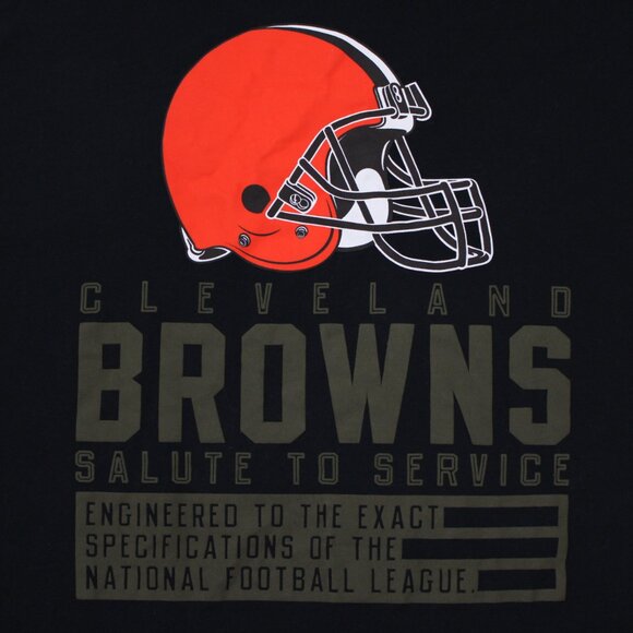 Nike Cleveland Browns Shirt Mens XL Black Salute to Service On Field Apparel L/S - Picture 5 of 16
